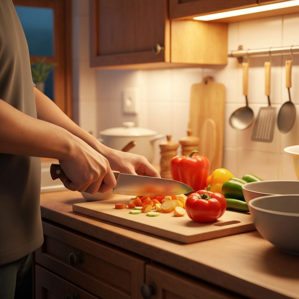 Einfache Mahlzeitvorbereitung